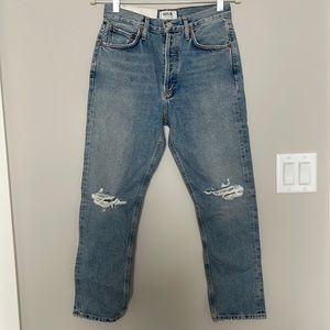 Agolde Riley High Rise Straight Crop Jeans size 26